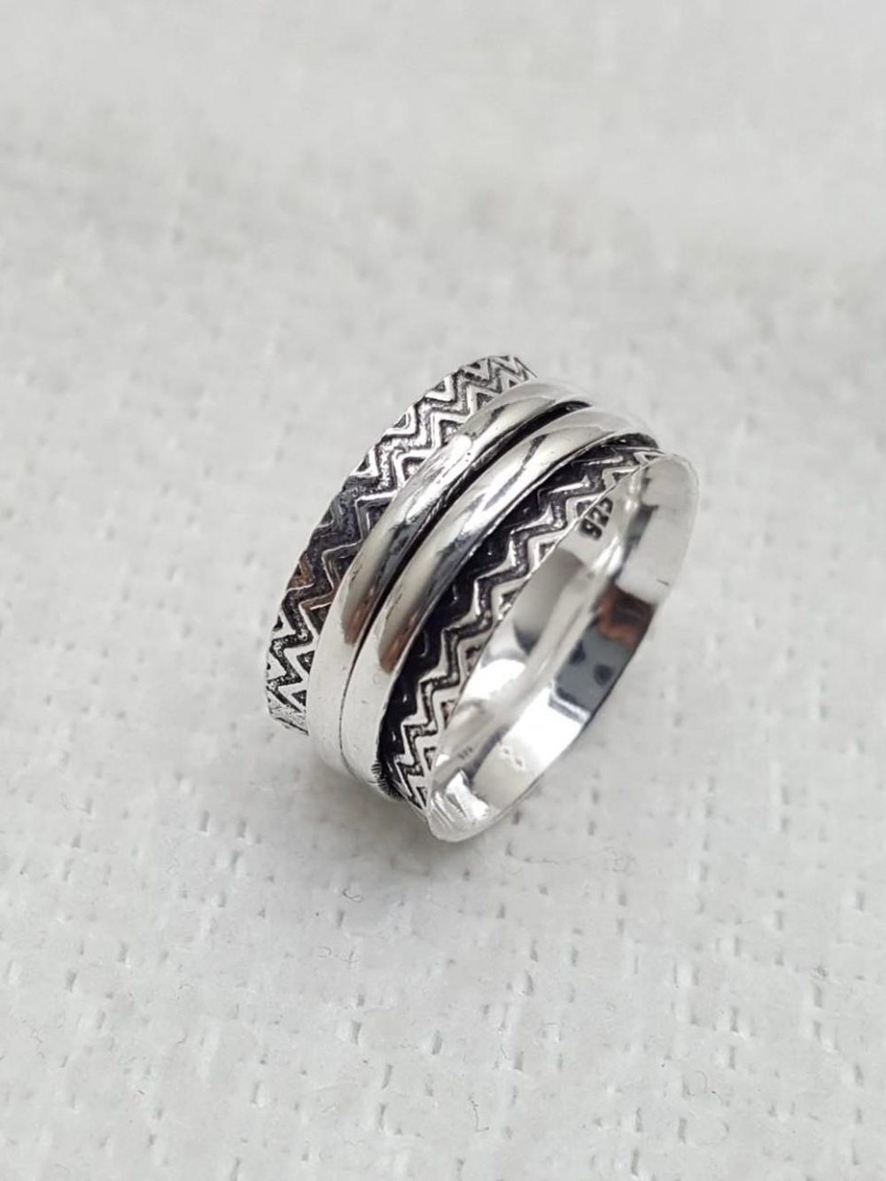 925 Silver Spinner Ring Band